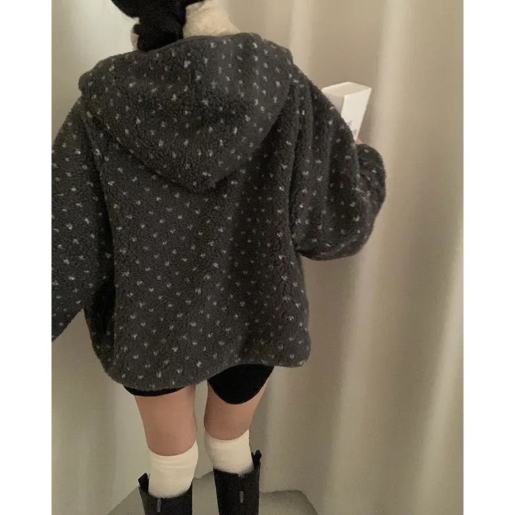 フード付きリバーシブルボアジャケット | Ulysses | 詳細画像6 