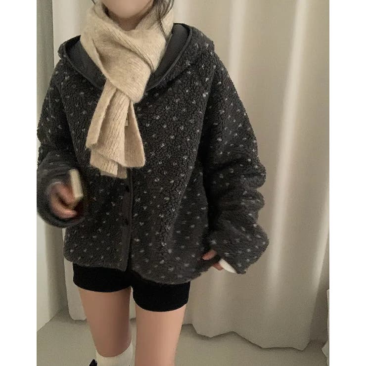 フード付きリバーシブルボアジャケット | Ulysses | 詳細画像7 