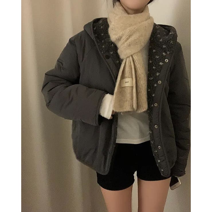 フード付きリバーシブルボアジャケット | Ulysses | 詳細画像8 