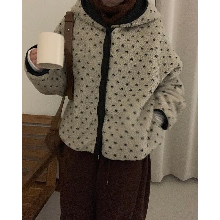 フード付きリバーシブルボアジャケット | Ulysses | 詳細画像9 