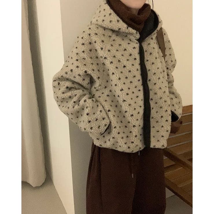 フード付きリバーシブルボアジャケット | Ulysses | 詳細画像10 