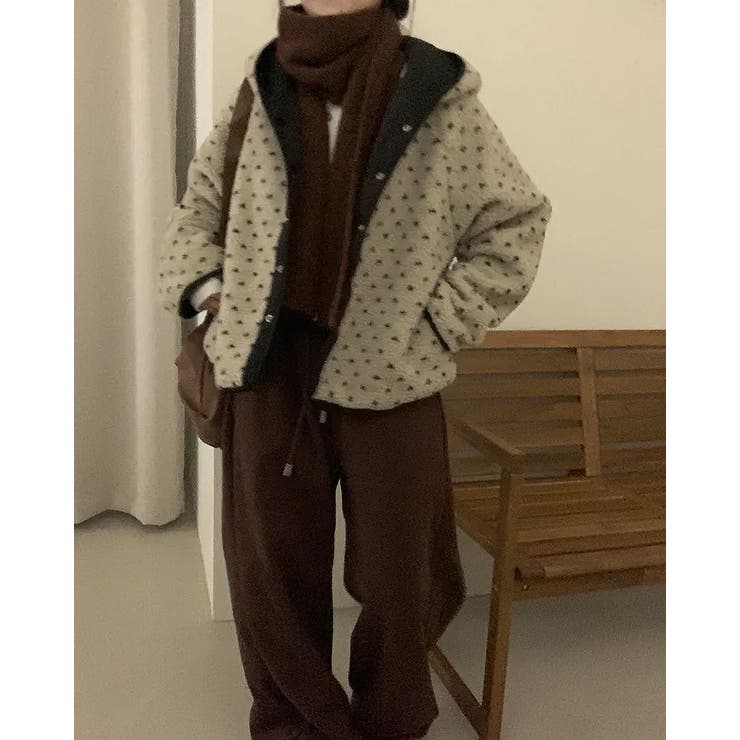 フード付きリバーシブルボアジャケット | Ulysses | 詳細画像12 