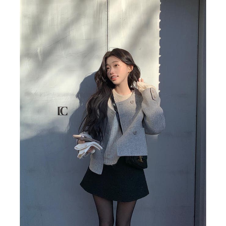 クルーネックダブルブレストメルトンジャケット | Ulysses | 詳細画像8 