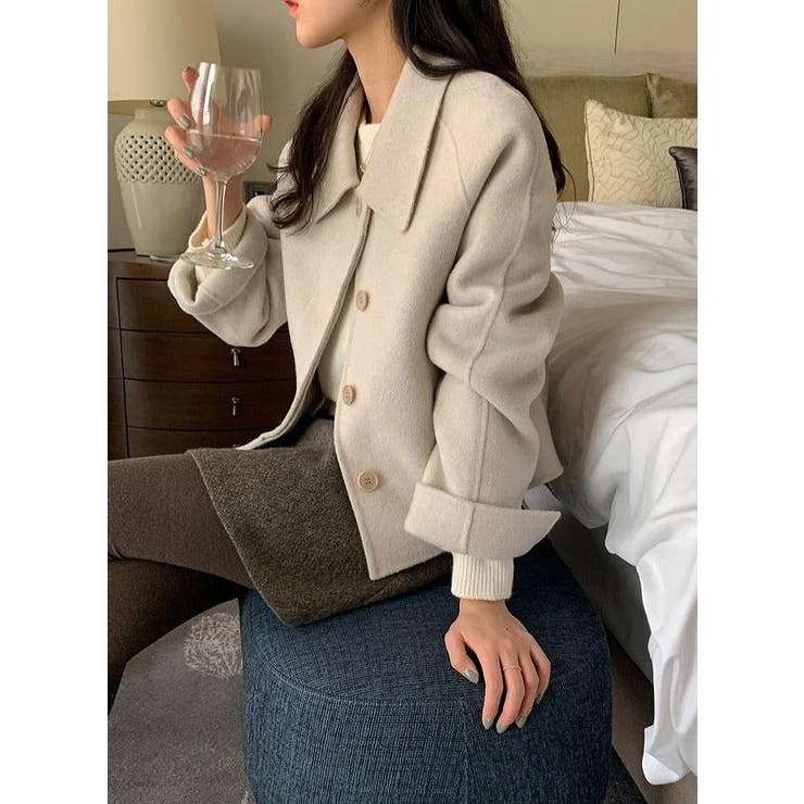 襟付きシングルブレストメルトンジャケット | Ulysses | 詳細画像1 