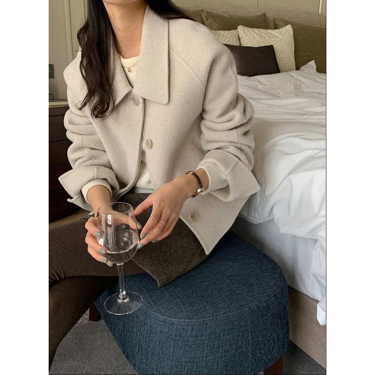 襟付きシングルブレストメルトンジャケット | Ulysses | 詳細画像2 