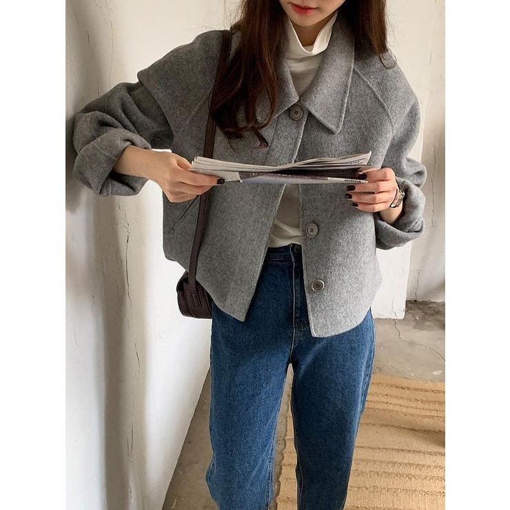 襟付きシングルブレストメルトンジャケット | Ulysses | 詳細画像8 