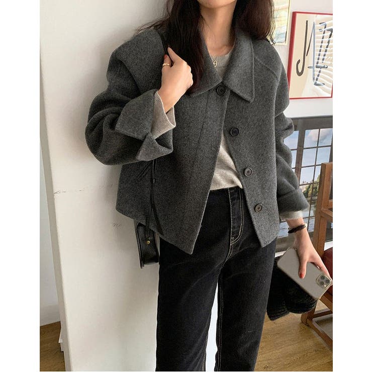 襟付きシングルブレストメルトンジャケット | Ulysses | 詳細画像11 