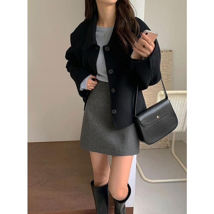 襟付きシングルブレストメルトンジャケット | Ulysses | 詳細画像13 