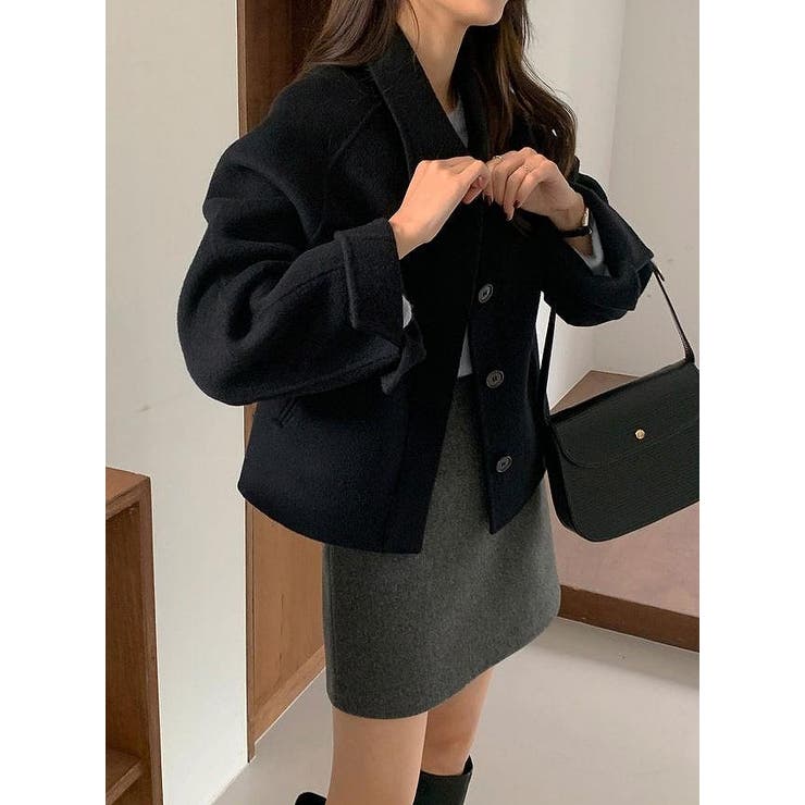 襟付きシングルブレストメルトンジャケット | Ulysses | 詳細画像15 