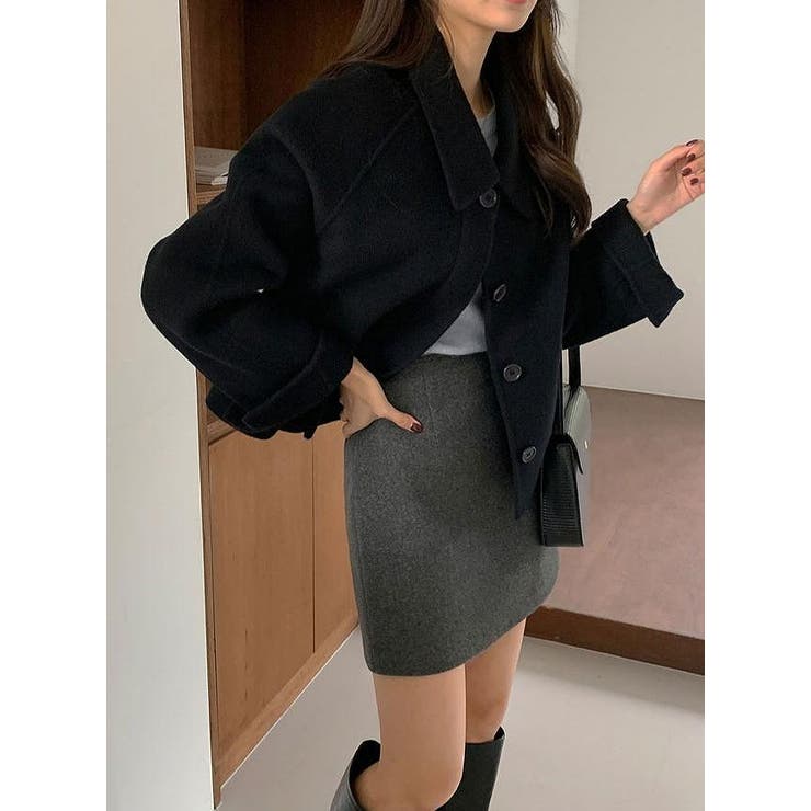 襟付きシングルブレストメルトンジャケット | Ulysses | 詳細画像16 