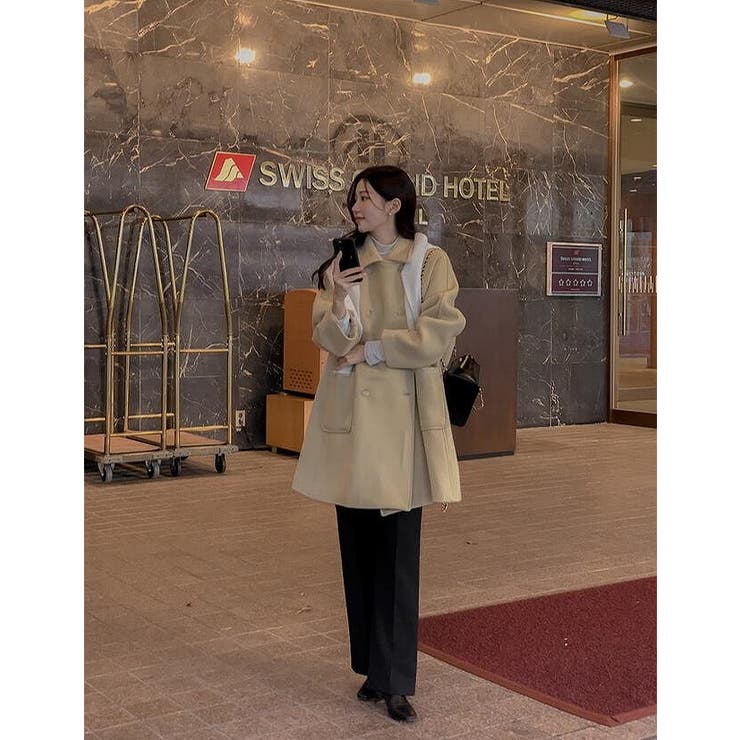 襟付きダブルブレストメルトンジャケット | Ulysses | 詳細画像3 