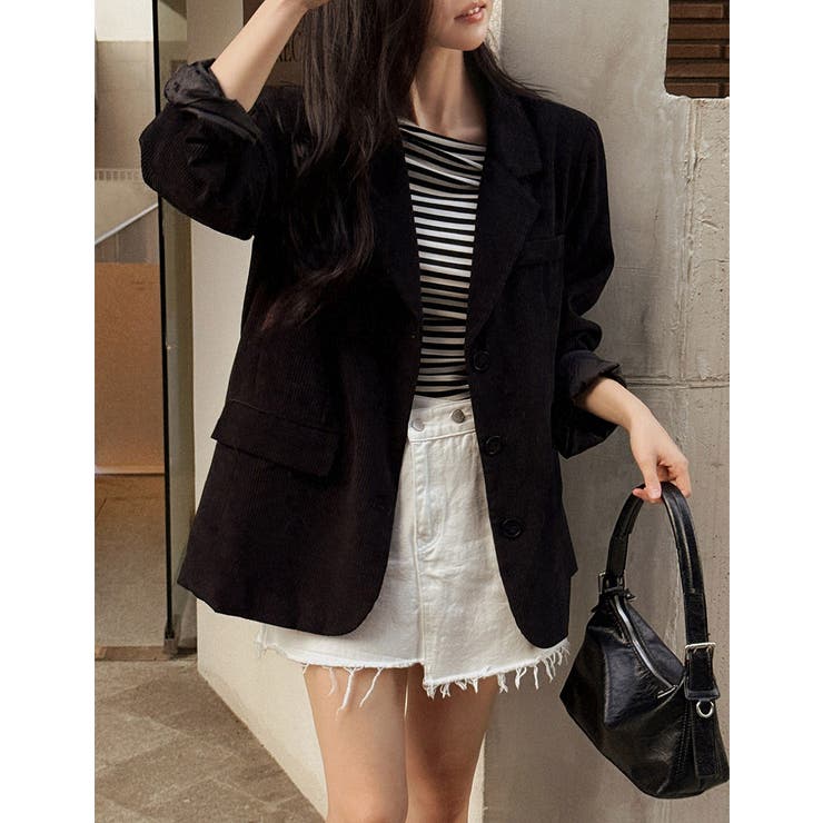 ブラック | コーデュロイテーラードジャケット | Ulysses