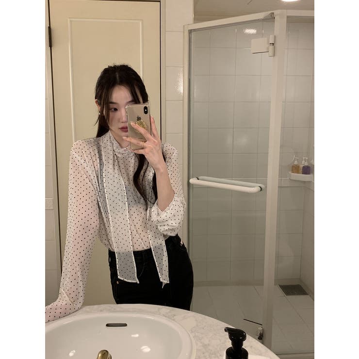 リボンドット柄シャツ | Ulysses | 詳細画像2 