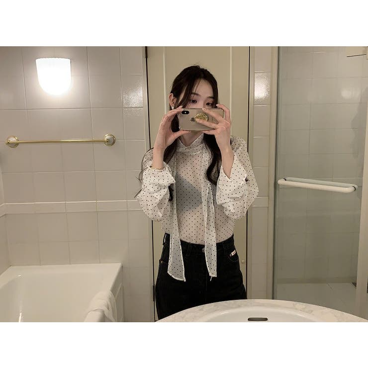 リボンドット柄シャツ | Ulysses | 詳細画像3 