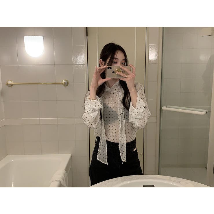 リボンドット柄シャツ | Ulysses | 詳細画像4 