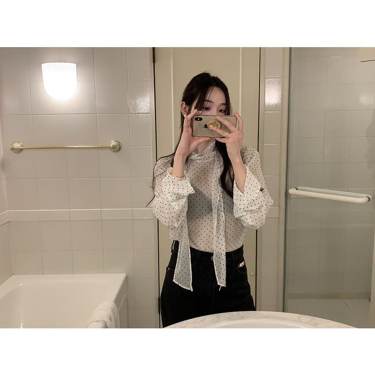 リボンドット柄シャツ | Ulysses | 詳細画像5 