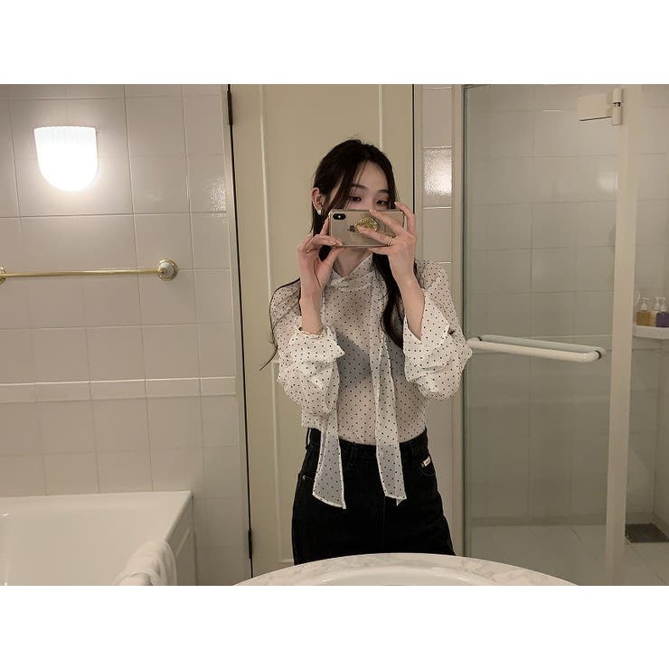 リボンドット柄シャツ | Ulysses | 詳細画像6 