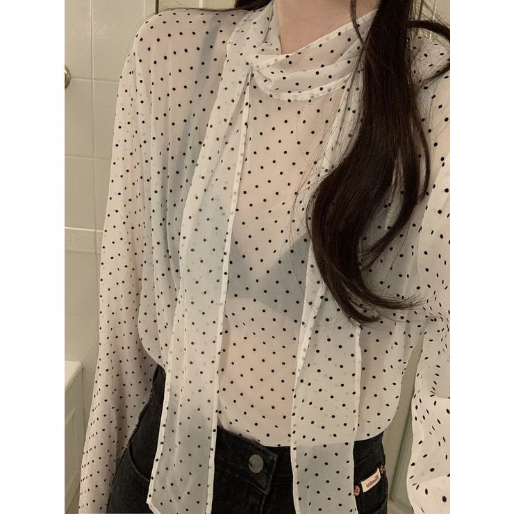 リボンドット柄シャツ | Ulysses | 詳細画像7 