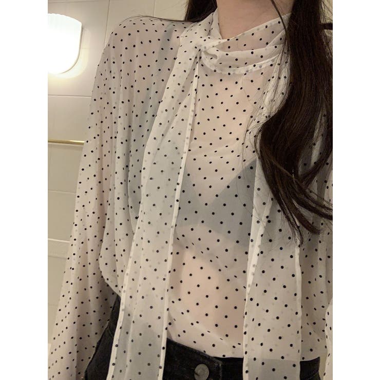 リボンドット柄シャツ | Ulysses | 詳細画像9 