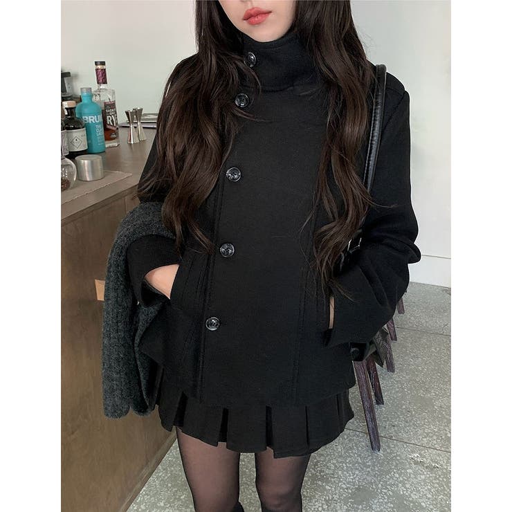 ブラック | スタンドカラーメルトンジャケット | Ulysses