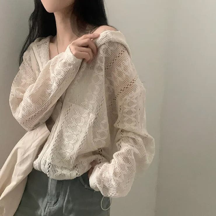 レースフード付きジップ付きジャケット | Ulysses | 詳細画像1 