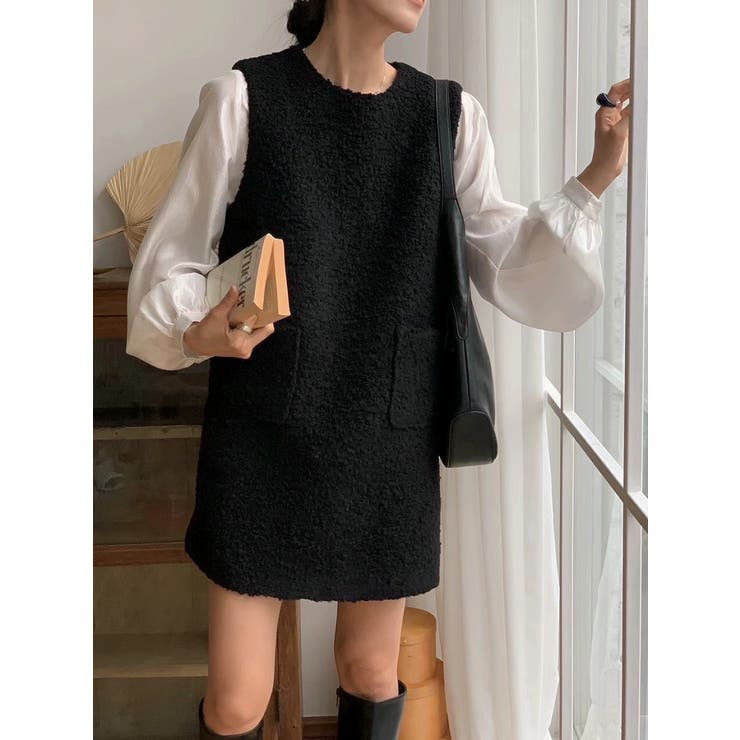 ブラック | 袖なしワンピース | Ulysses