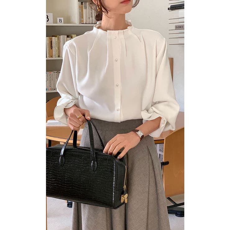 シングルブレストノーカラーシャツ | Ulysses | 詳細画像2 