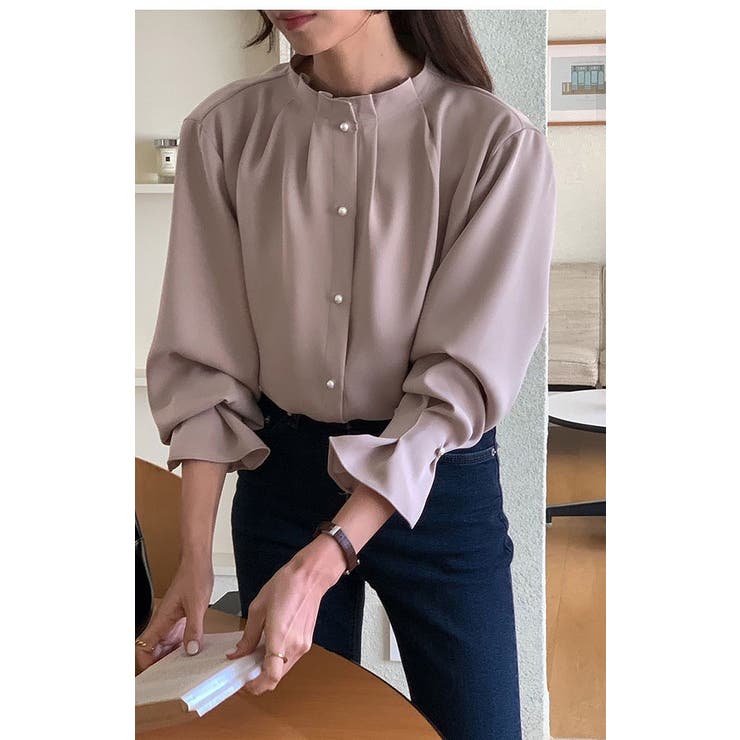 シングルブレストノーカラーシャツ | Ulysses | 詳細画像8 