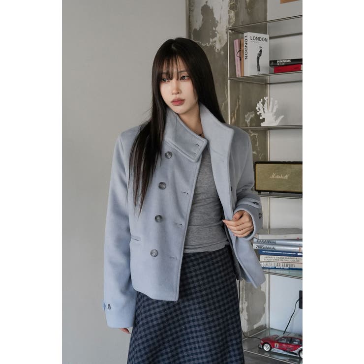 スタンドカラーダブルブレストメルトンジャケット | Ulysses | 詳細画像2 