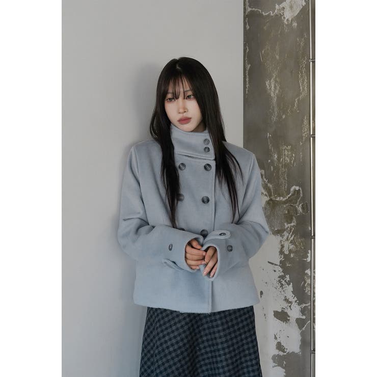 スタンドカラーダブルブレストメルトンジャケット | Ulysses | 詳細画像3 