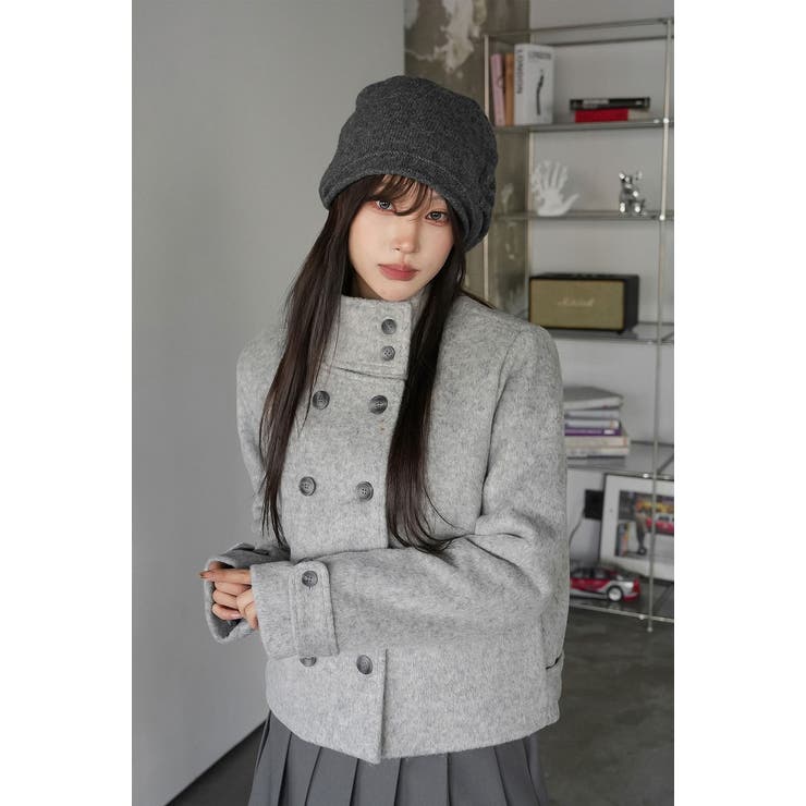 スタンドカラーダブルブレストメルトンジャケット | Ulysses | 詳細画像7 