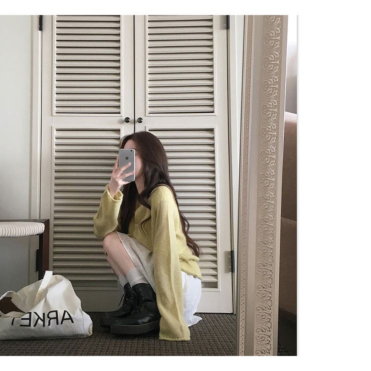 ドローストリングシングルブレストニットトップス | Ulysses | 詳細画像8 