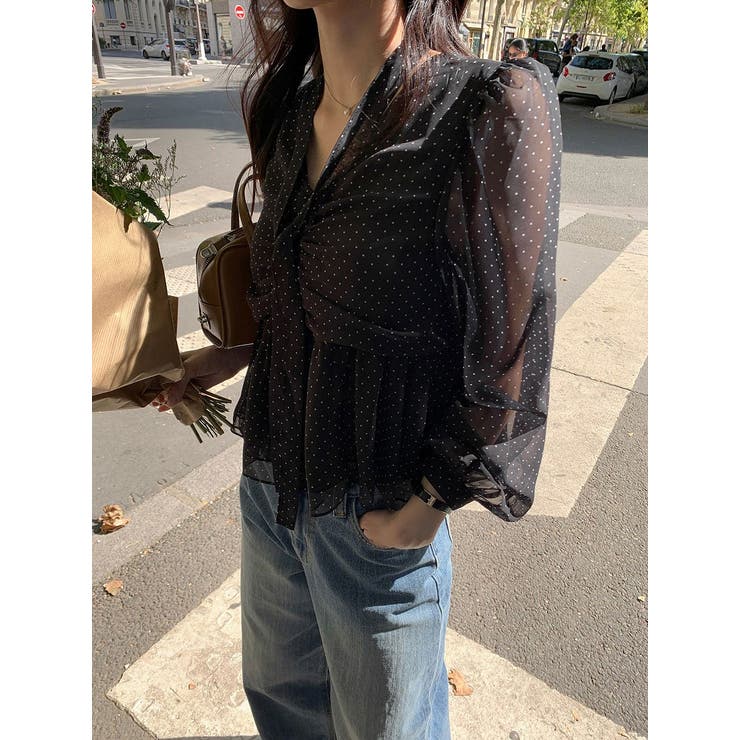 リボンドット柄シャツ | Ulysses | 詳細画像5 