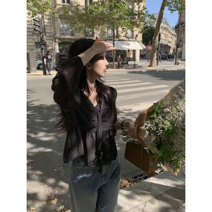 リボンドット柄シャツ | Ulysses | 詳細画像6 