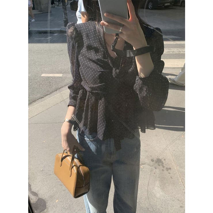 リボンドット柄シャツ | Ulysses | 詳細画像8 