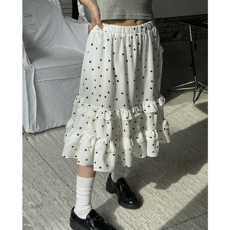 フリルドット柄スカート | Ulysses | 詳細画像3 