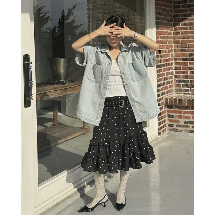 フリルドット柄スカート | Ulysses | 詳細画像6 