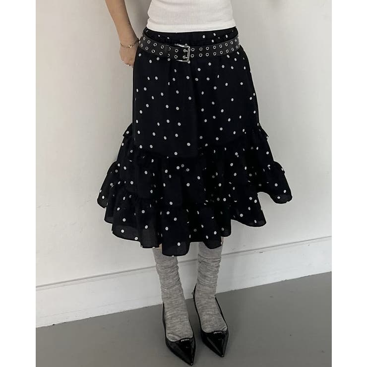 フリルドット柄スカート | Ulysses | 詳細画像8 