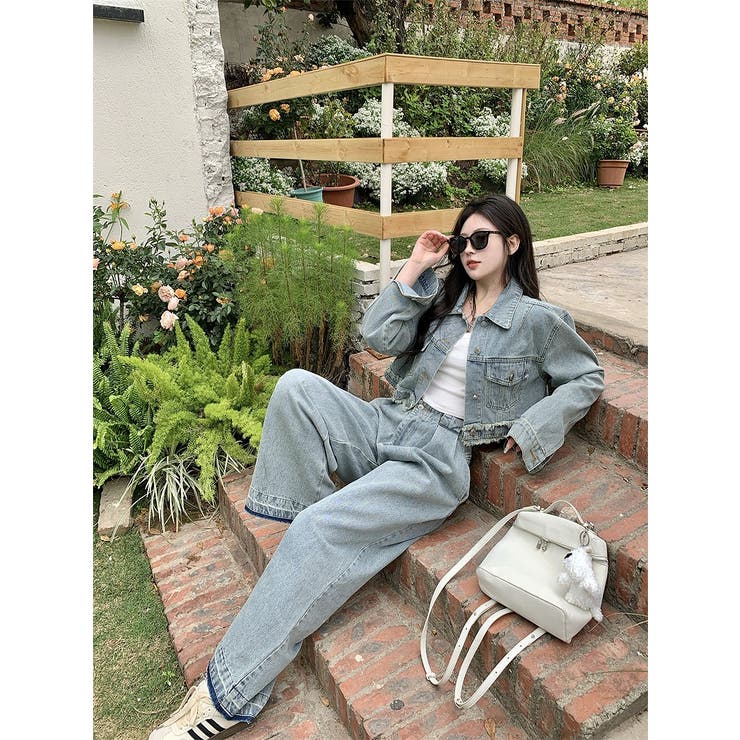 デニムジャケットワイドパンツセットアップ | Ulysses | 詳細画像1 