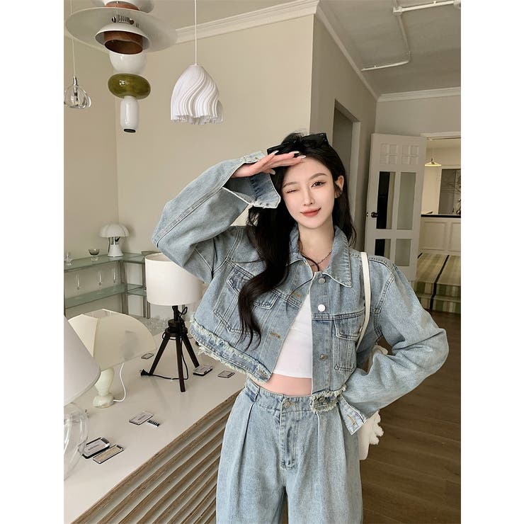 デニムジャケットワイドパンツセットアップ | Ulysses | 詳細画像2 