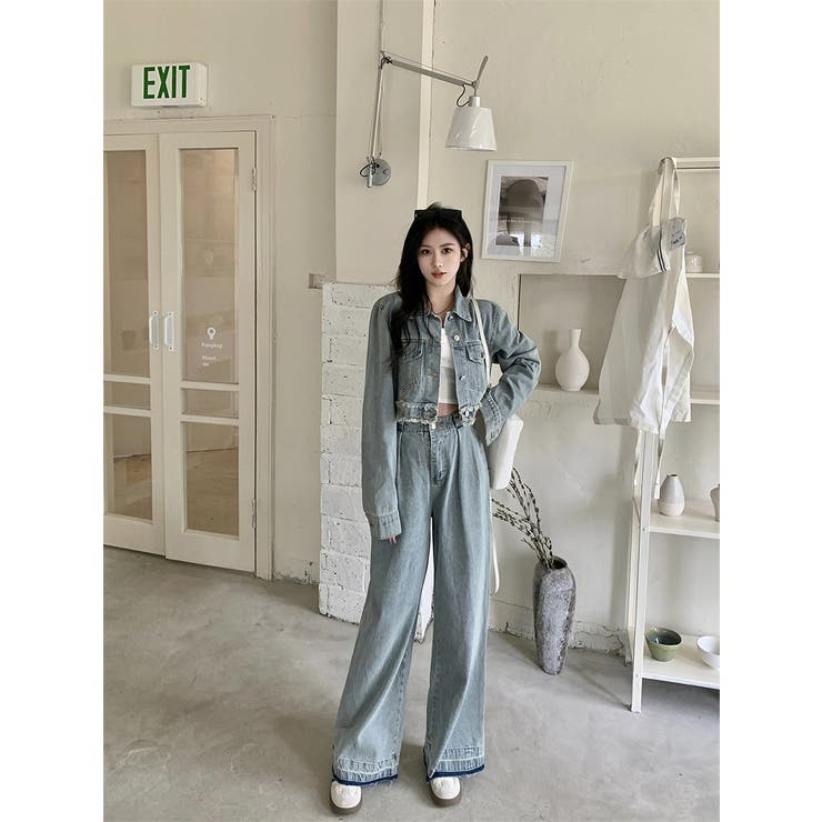 デニムジャケットワイドパンツセットアップ | Ulysses | 詳細画像6 