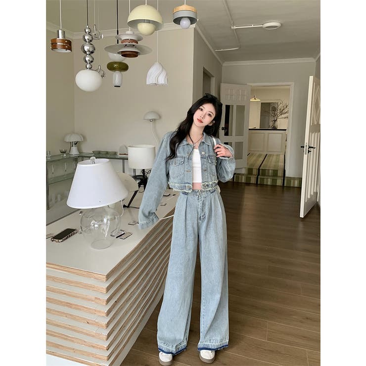 デニムジャケットワイドパンツセットアップ | Ulysses | 詳細画像8 