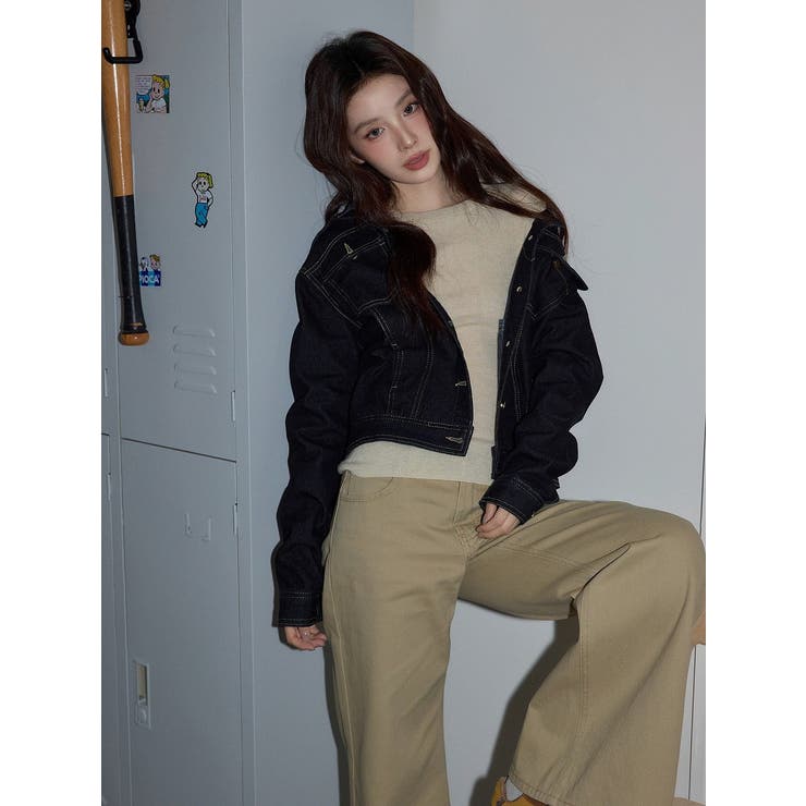 デニム襟付きシングルブレストジャケット | Ulysses | 詳細画像4 