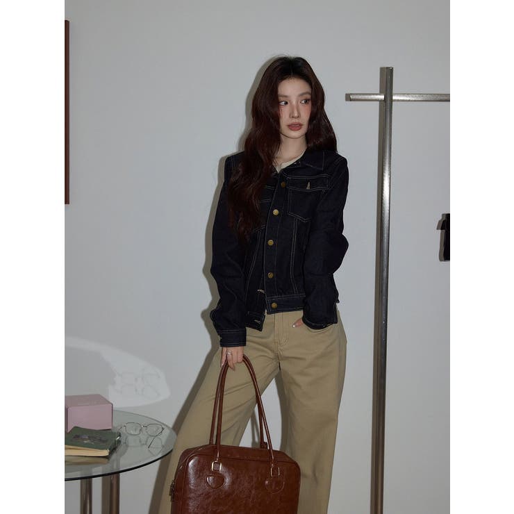 デニム襟付きシングルブレストジャケット | Ulysses | 詳細画像5 