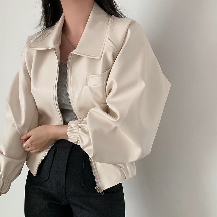 ベージュ | 合成皮革ジャケット | Ulysses