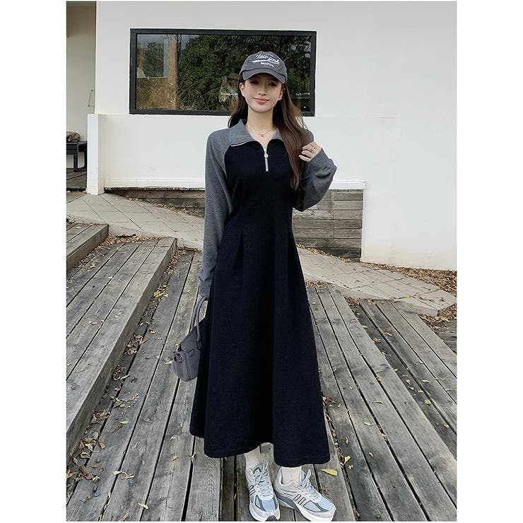 スウェット配色ワンピース | Ulysses | 詳細画像4 