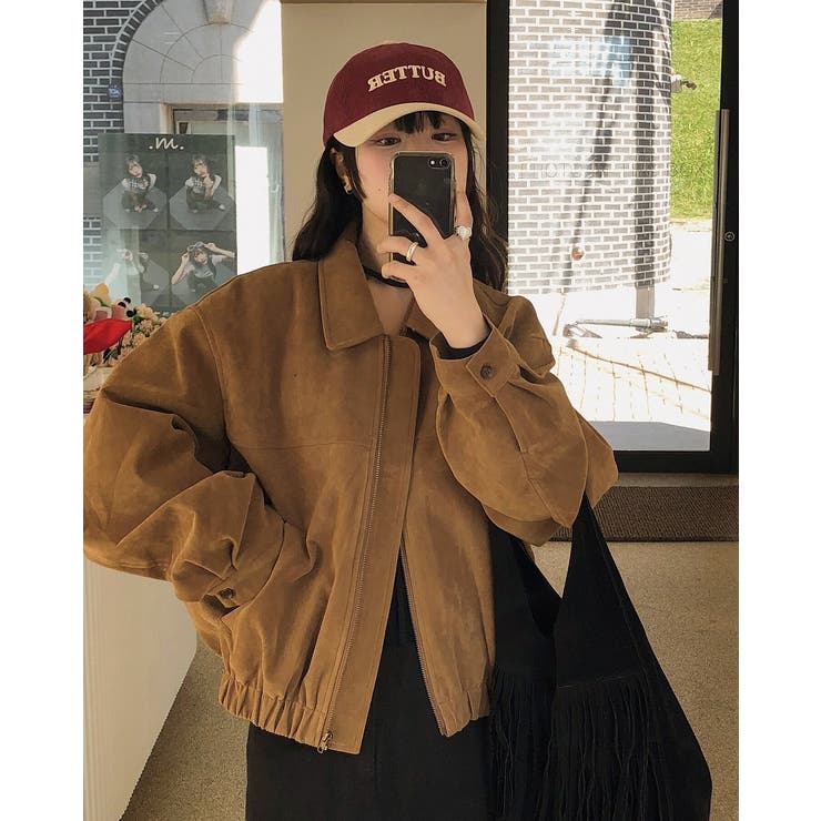 キャメル | フェイクスエードジャケット | Ulysses