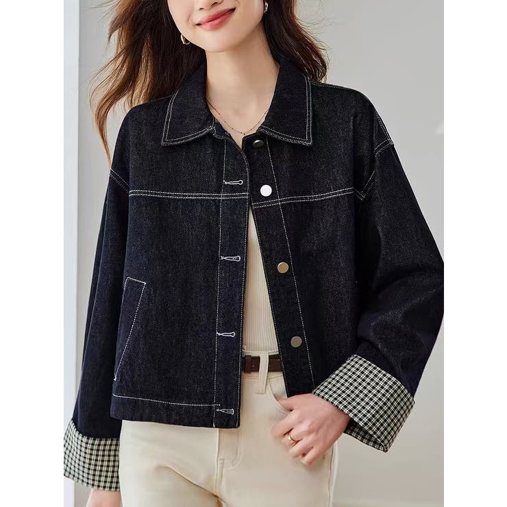 デニム襟付きシングルブレストジャケット | Ulysses | 詳細画像2 