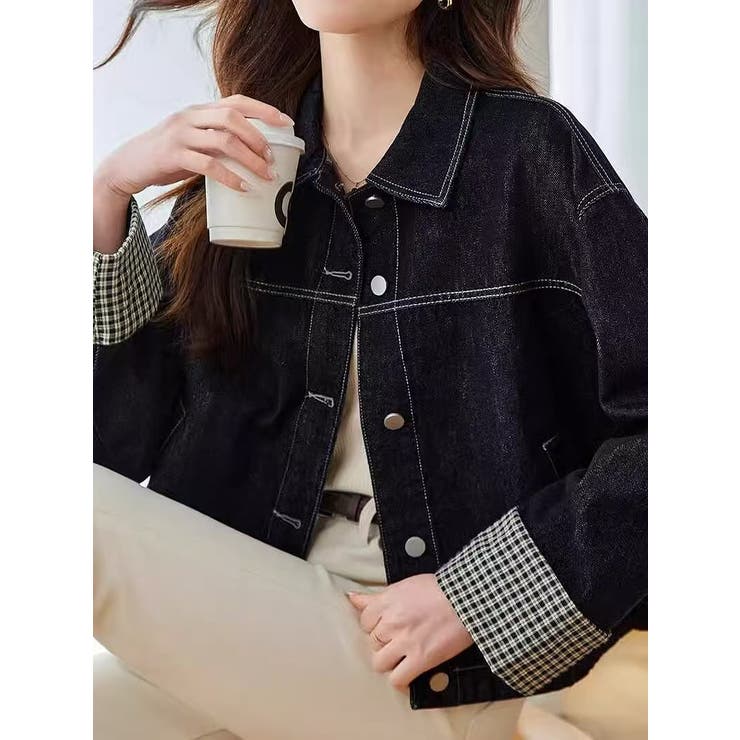 デニム襟付きシングルブレストジャケット | Ulysses | 詳細画像4 