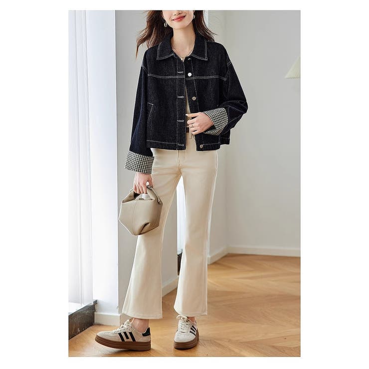 デニム襟付きシングルブレストジャケット | Ulysses | 詳細画像6 